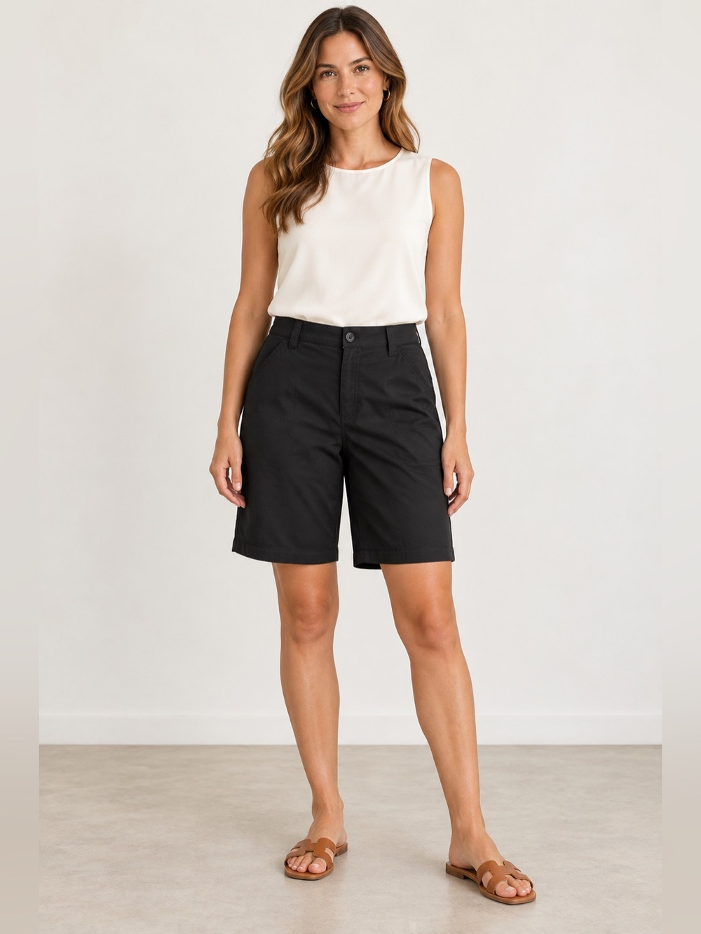 Eddie Bauer Black Women's Bermuda Shorts